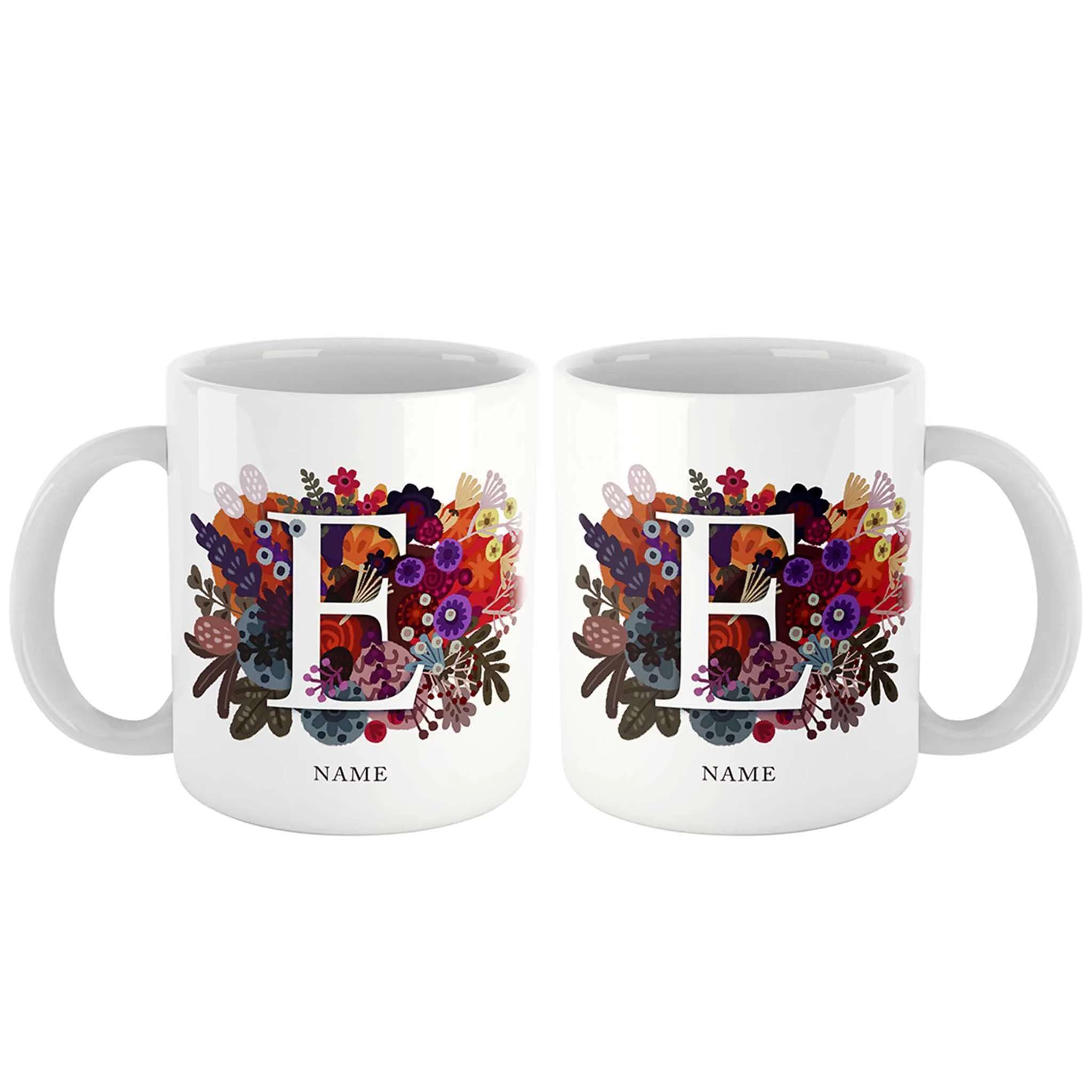 Burst of Colors Couple Personalized Mug