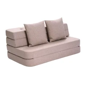 by KlipKlap KK 3 Fold Sofa 36x120x70cm - Soft Rose W. Rose