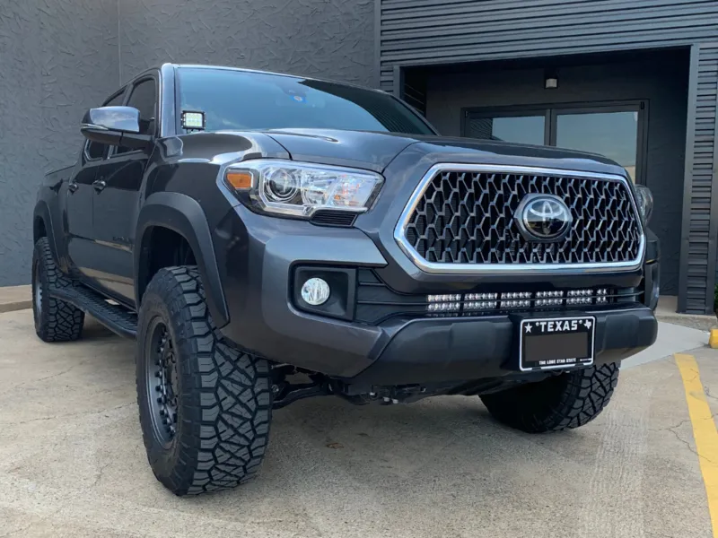 Cali Raised Lower Bumper Hidden LED Light Bar Kit For Tacoma (2016-2023)