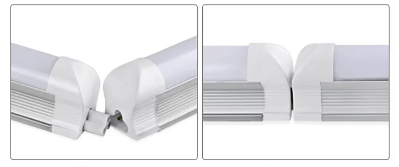 CASE QUANTITY SALE! (25 UNITS) Linkable LED T8 8ft 72w 10,944 Lumen Clear Lens (NO RF) V-Series w/Mounting Hardware