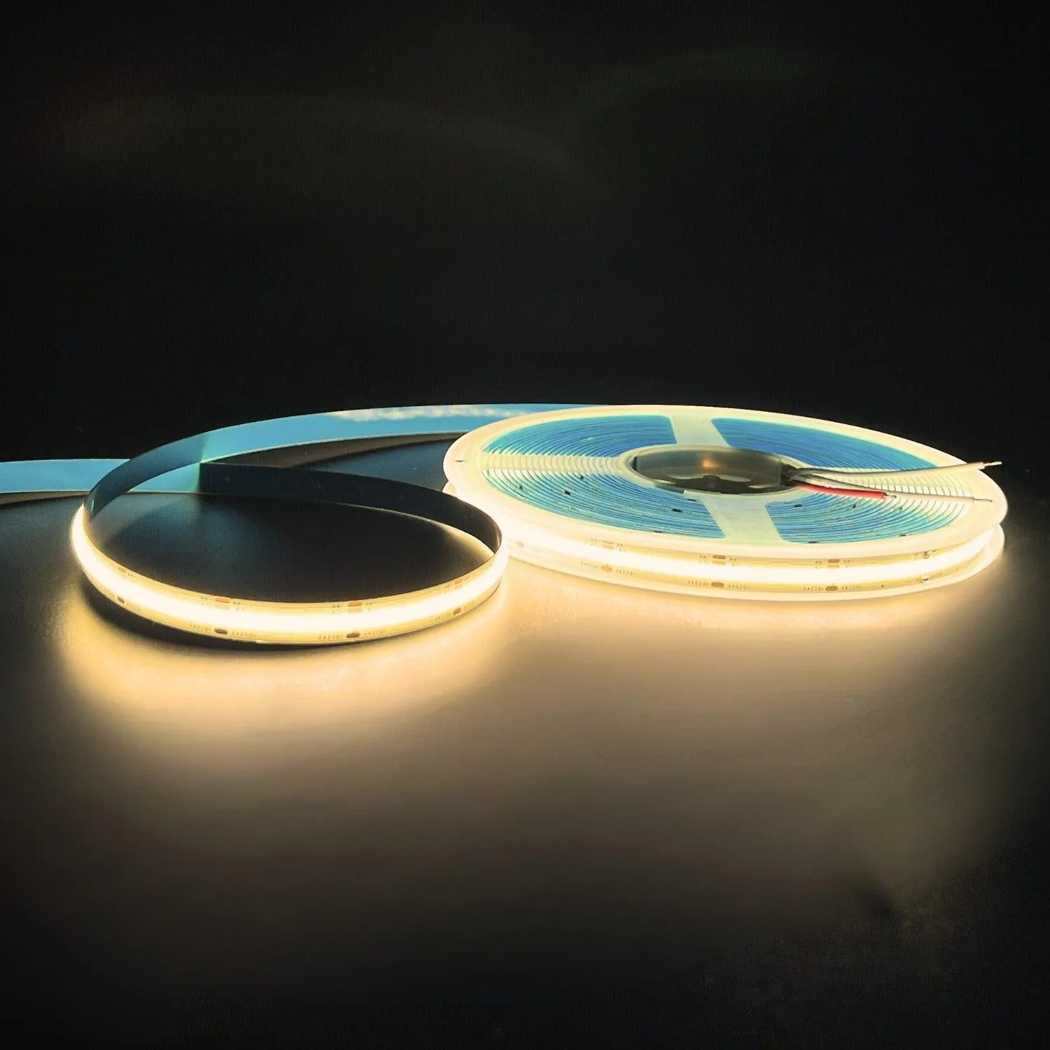 CCT Seamless COB LED Strip 24V 780 LEDs/m IP20 Waterproof WW CW 10 Metre Kit