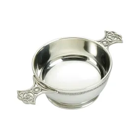 Celtic Weave Pewter Quaich