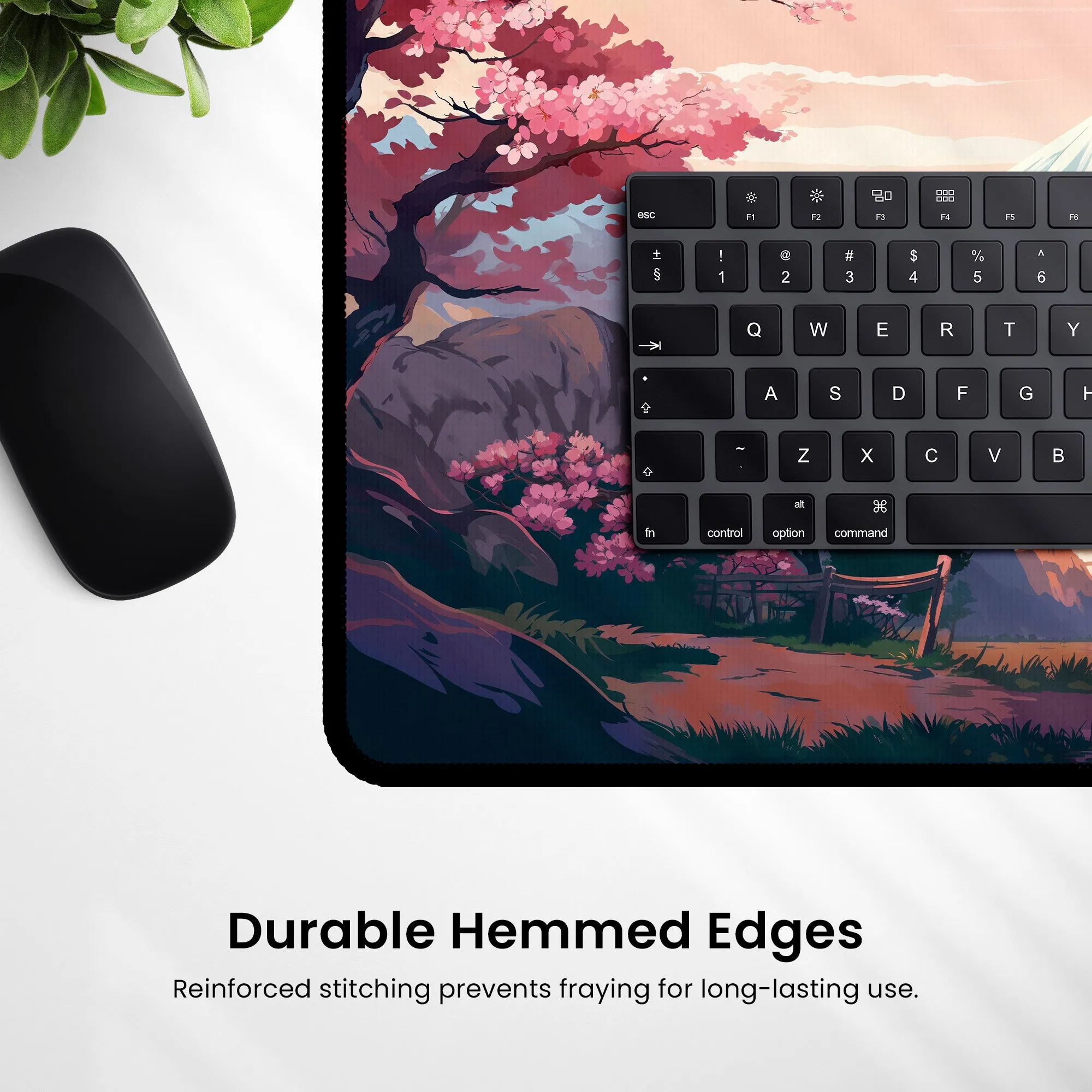 Cherry Blossom Anime Desk Mat | Sakura Desk Pad for Aesthetic Desks