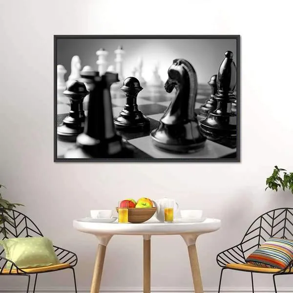 Chess Board Canvas Wall Art