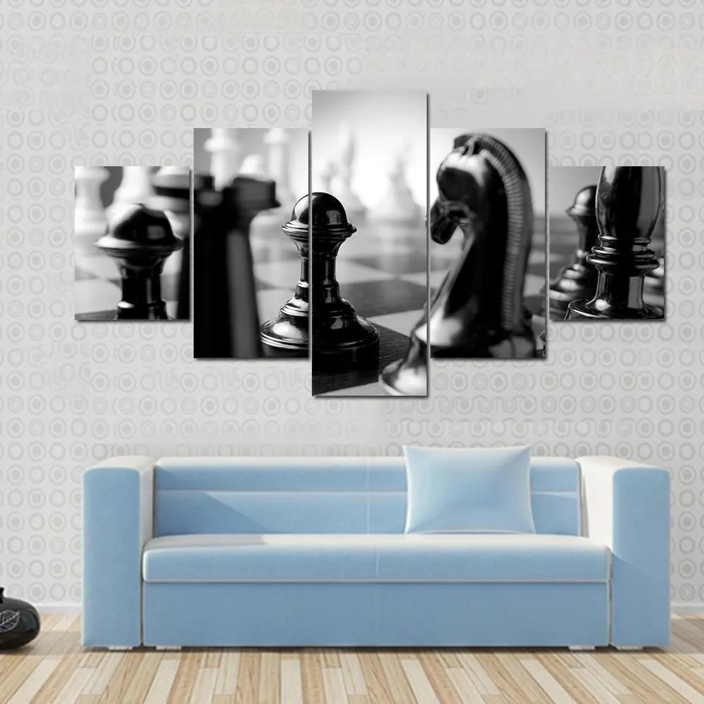 Chess Board Canvas Wall Art