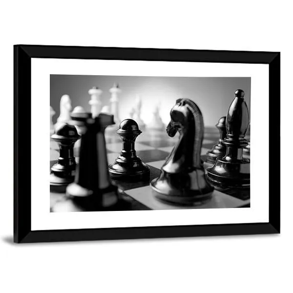 Chess Board Canvas Wall Art