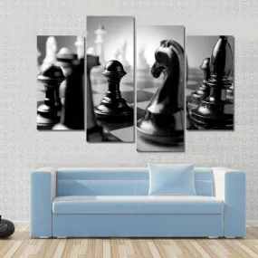 Chess Board Canvas Wall Art