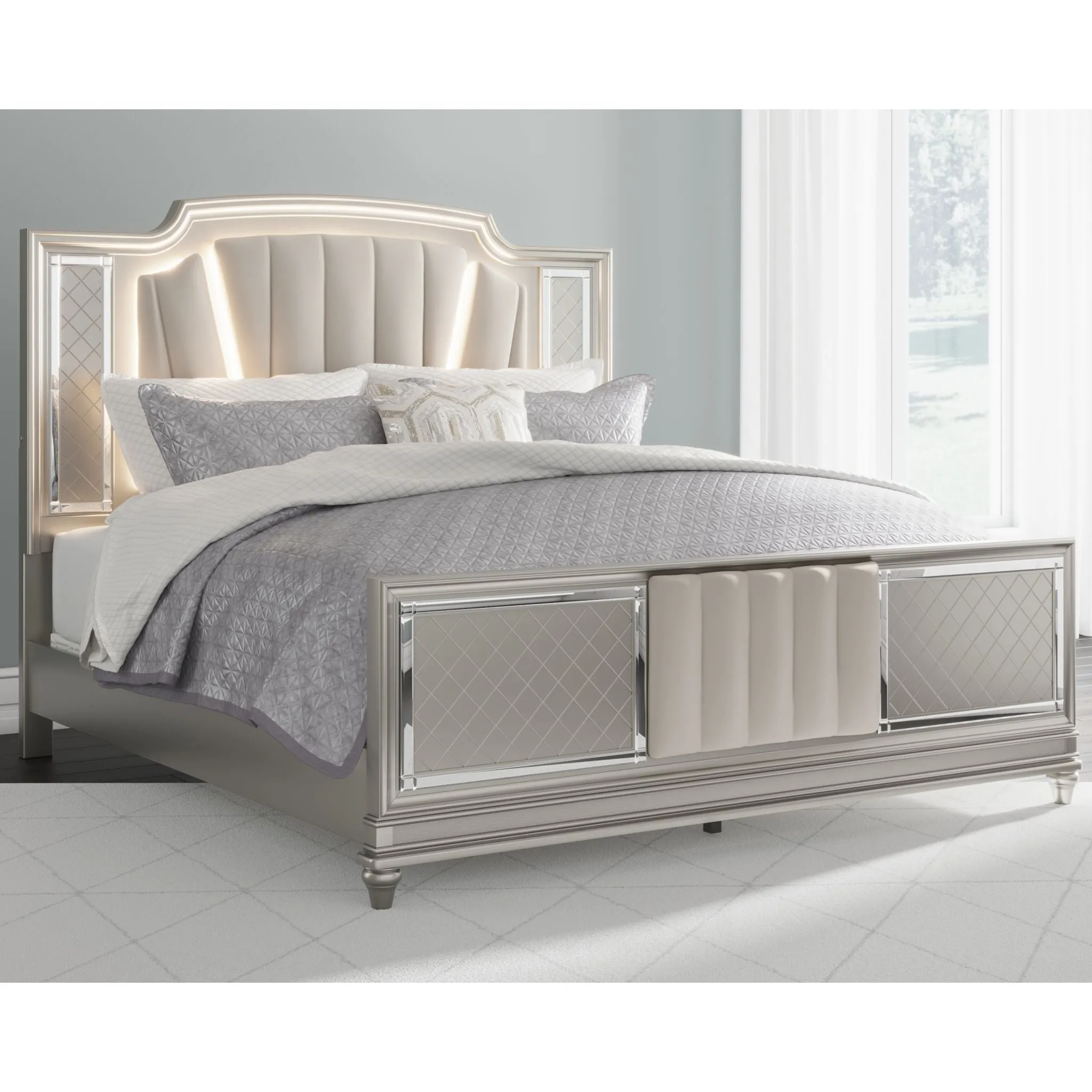 Chevanna 3 Piece King Upholstered Bed