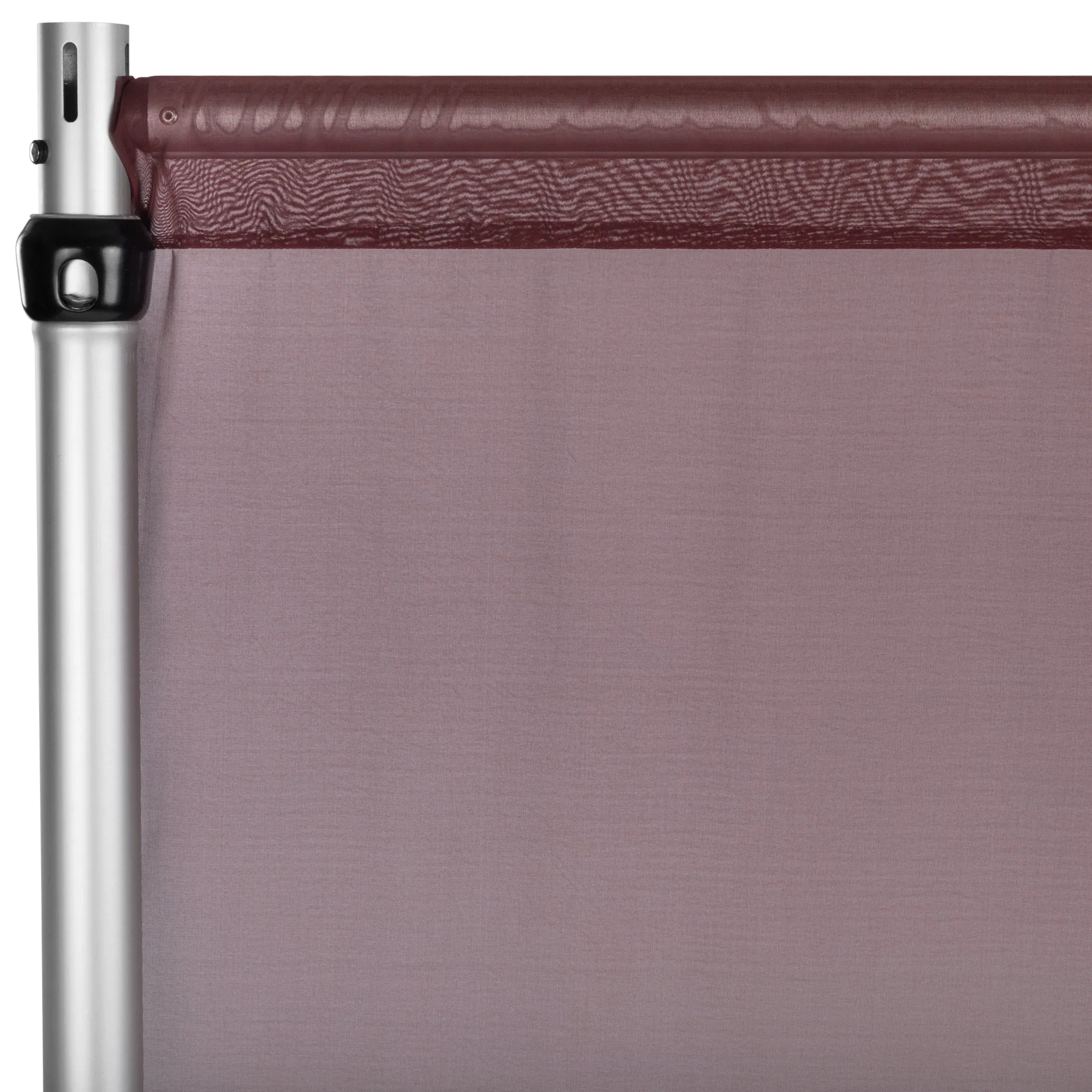 Chiffon Curtain Drape 10ft H x 58" W Panel - Burgundy