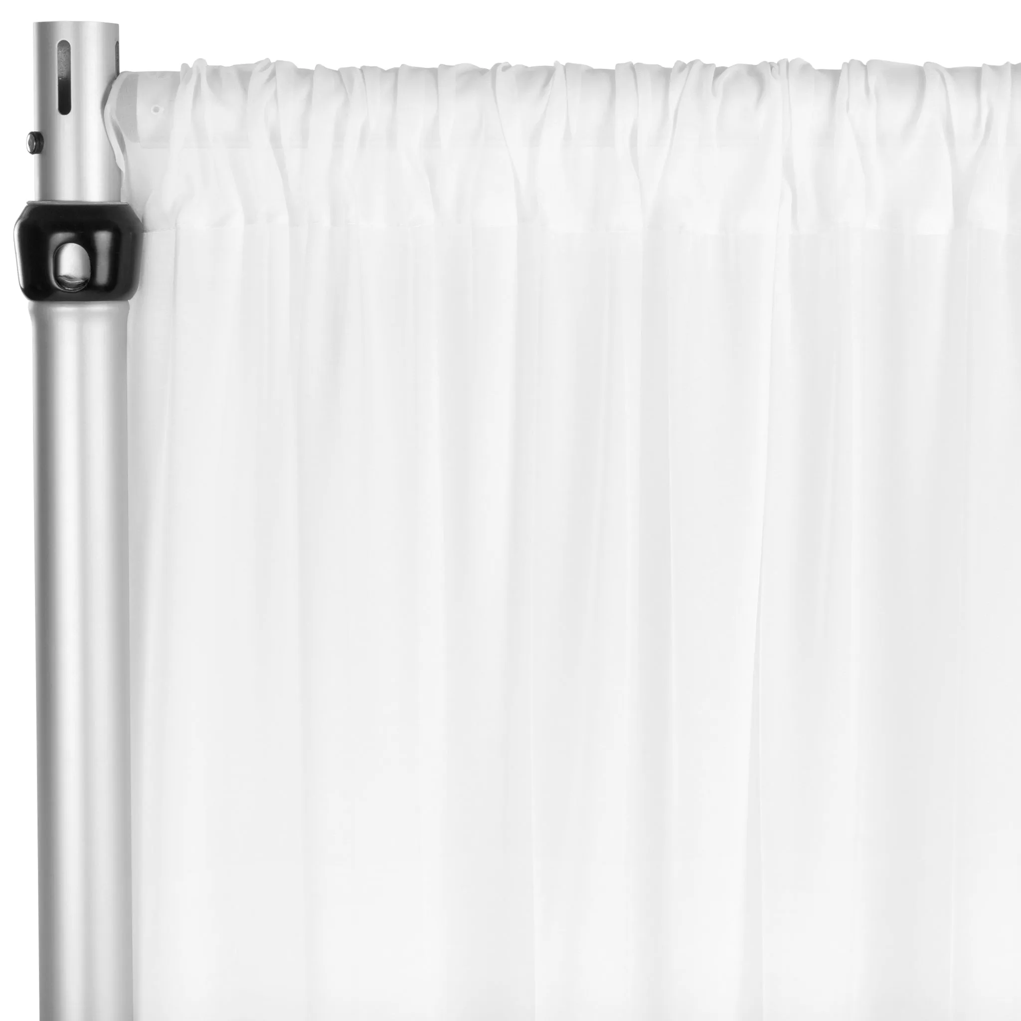 Chiffon Curtain Drape 10ft H x 58" W Panel - White