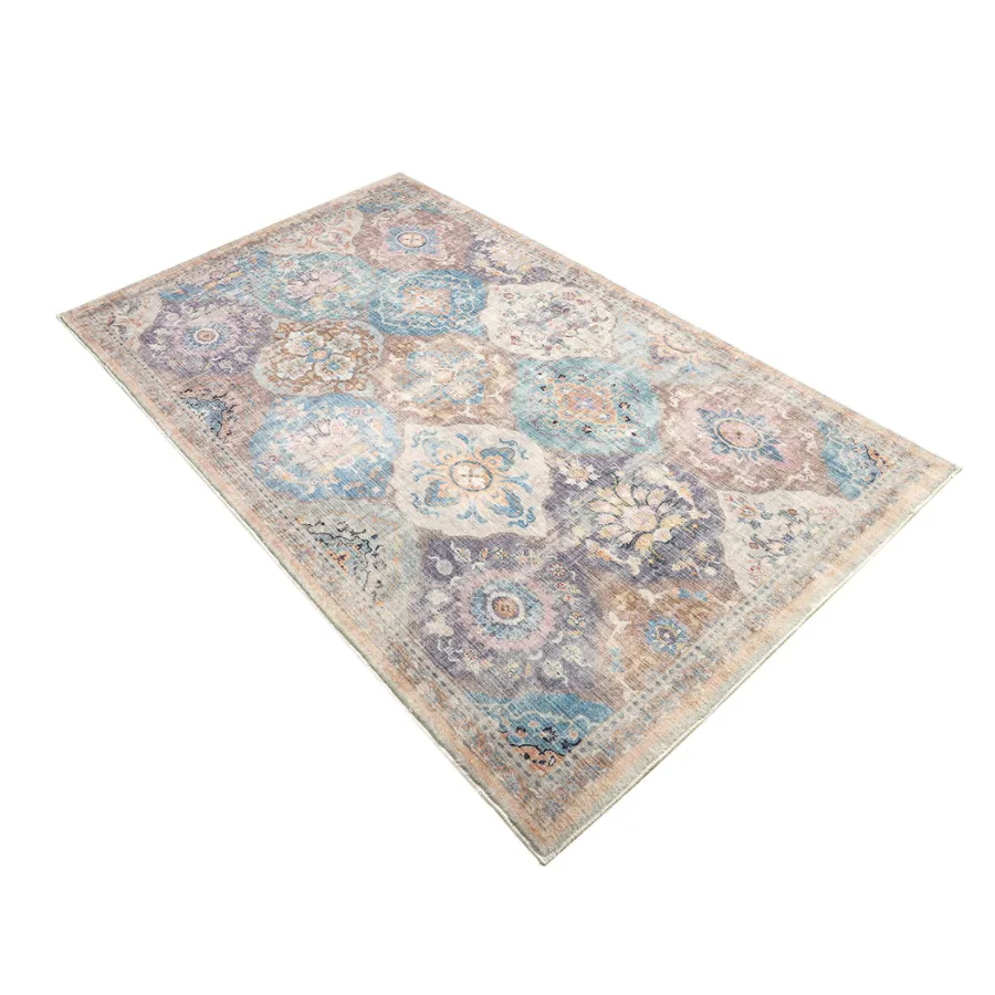 Chighu Multicolour Distressed Machine Washable Extra-Large Rug