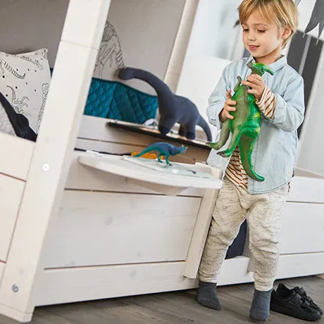 Clip-on table for bed