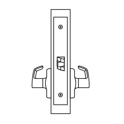 Corbin Russwin ML2010-LWA Passage or Closet Mortise Lock, Lustra Lever, A Rose