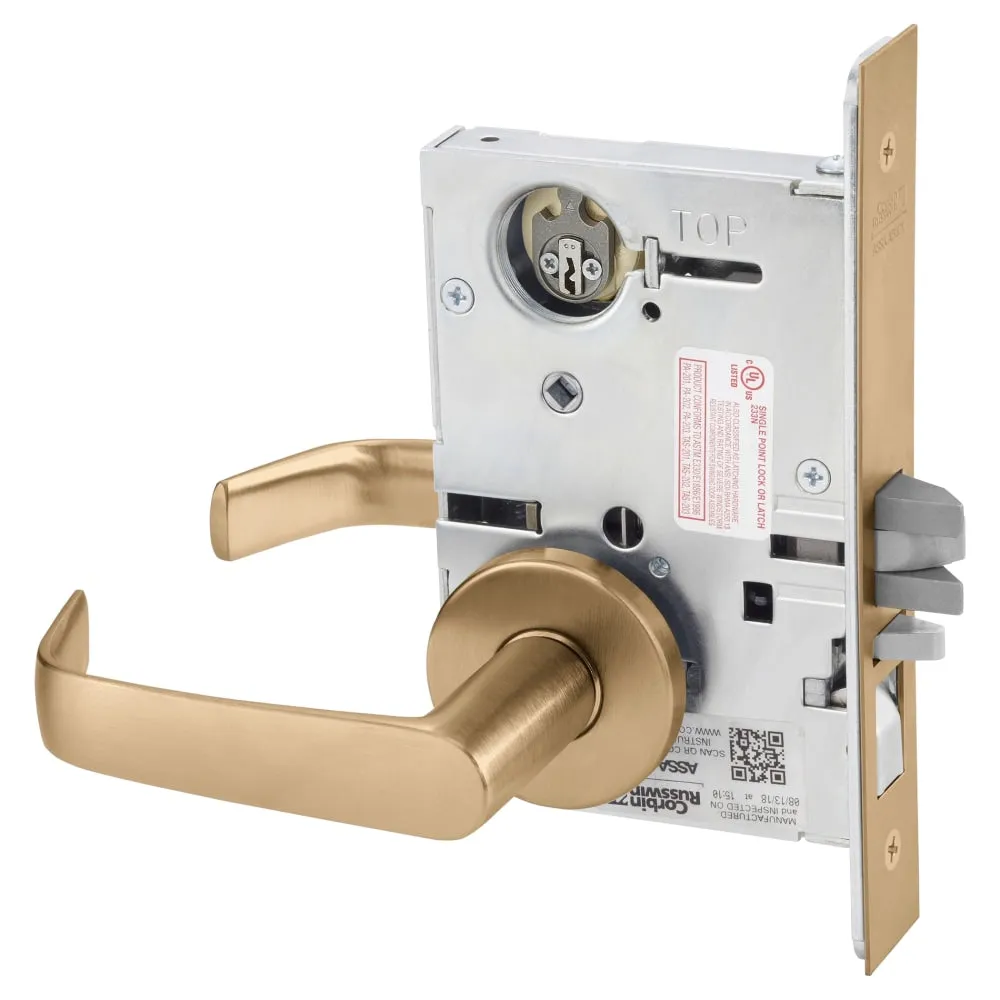 Corbin Russwin ML2051-NSA Entrance or Office Mortise Lock, Newport Lever, A Rose