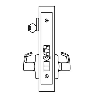 Corbin Russwin ML2051-NSA Entrance or Office Mortise Lock, Newport Lever, A Rose