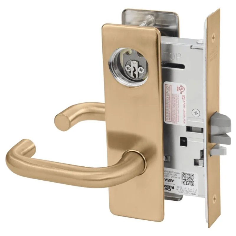 Corbin Russwin ML2057-LWM Storeroom or Closet Mortise Lock, Lustra Lever, Escutcheon Plate