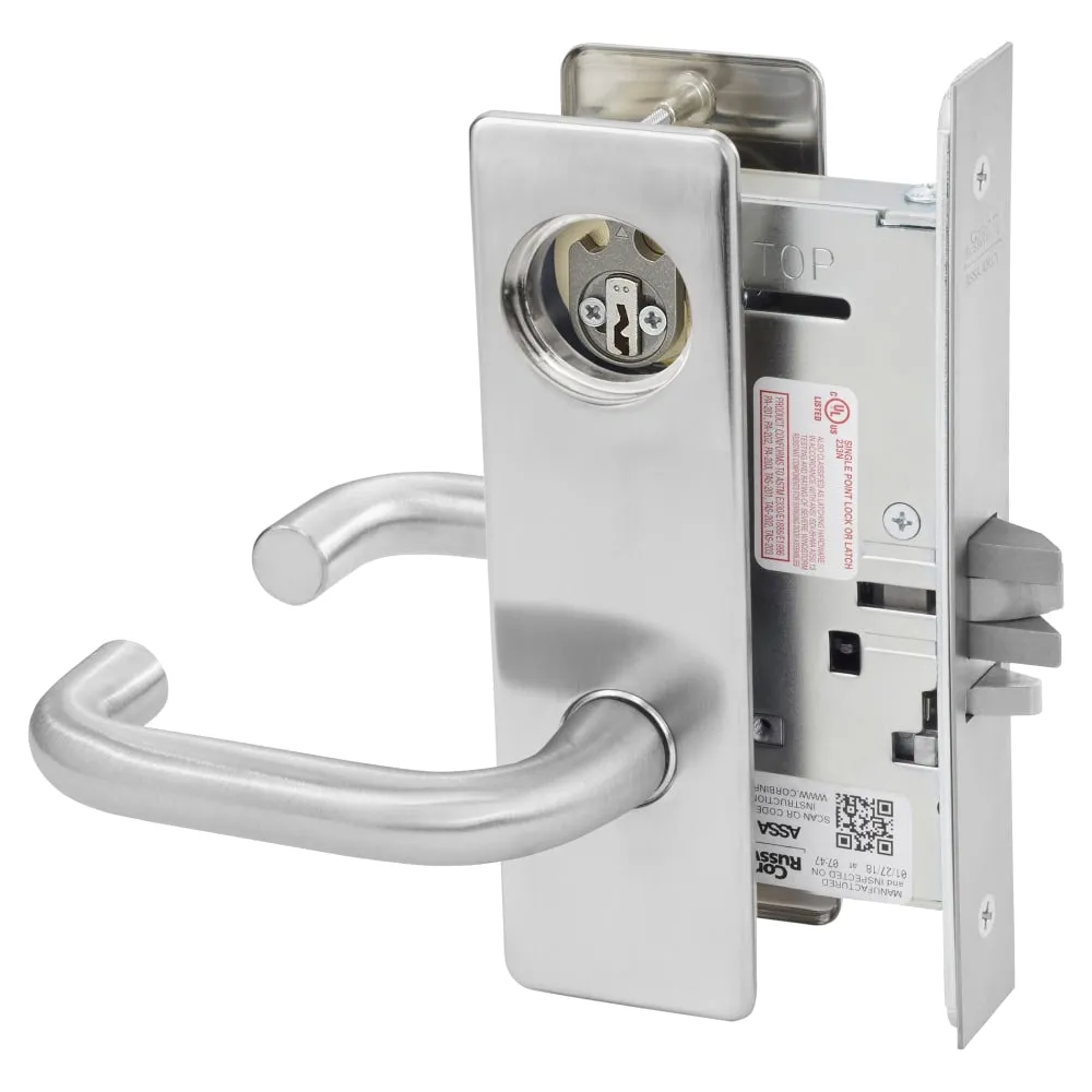 Corbin Russwin ML2057-LWM Storeroom or Closet Mortise Lock, Lustra Lever, Escutcheon Plate