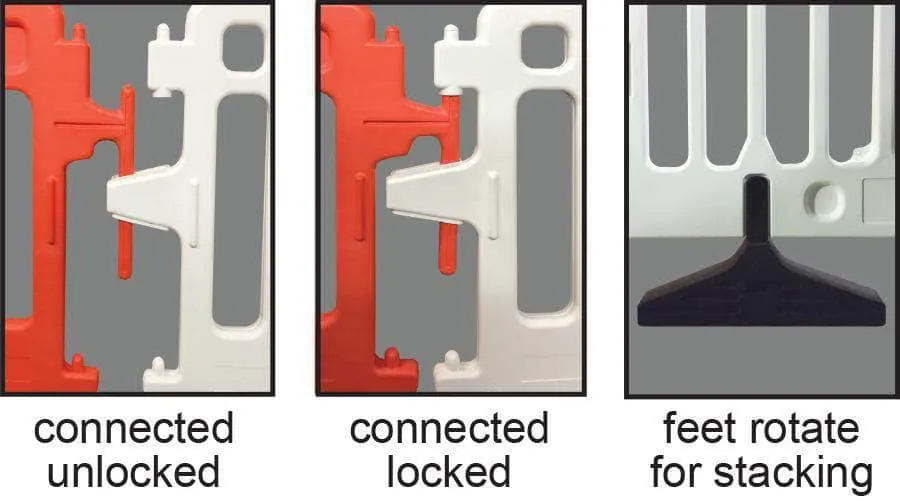 CrowdCade Plastic Pedestrian Barricade