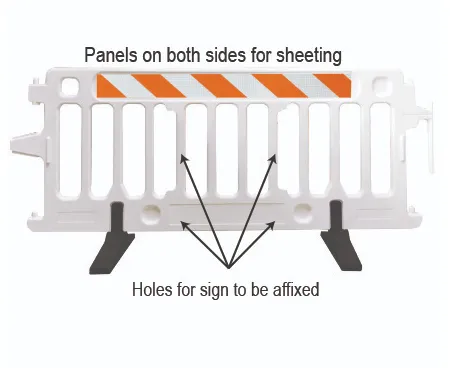 CrowdCade Plastic Pedestrian Barricade