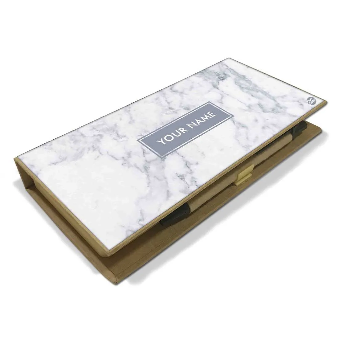 Customized Stationery for Office Desk Organizer - Marble White