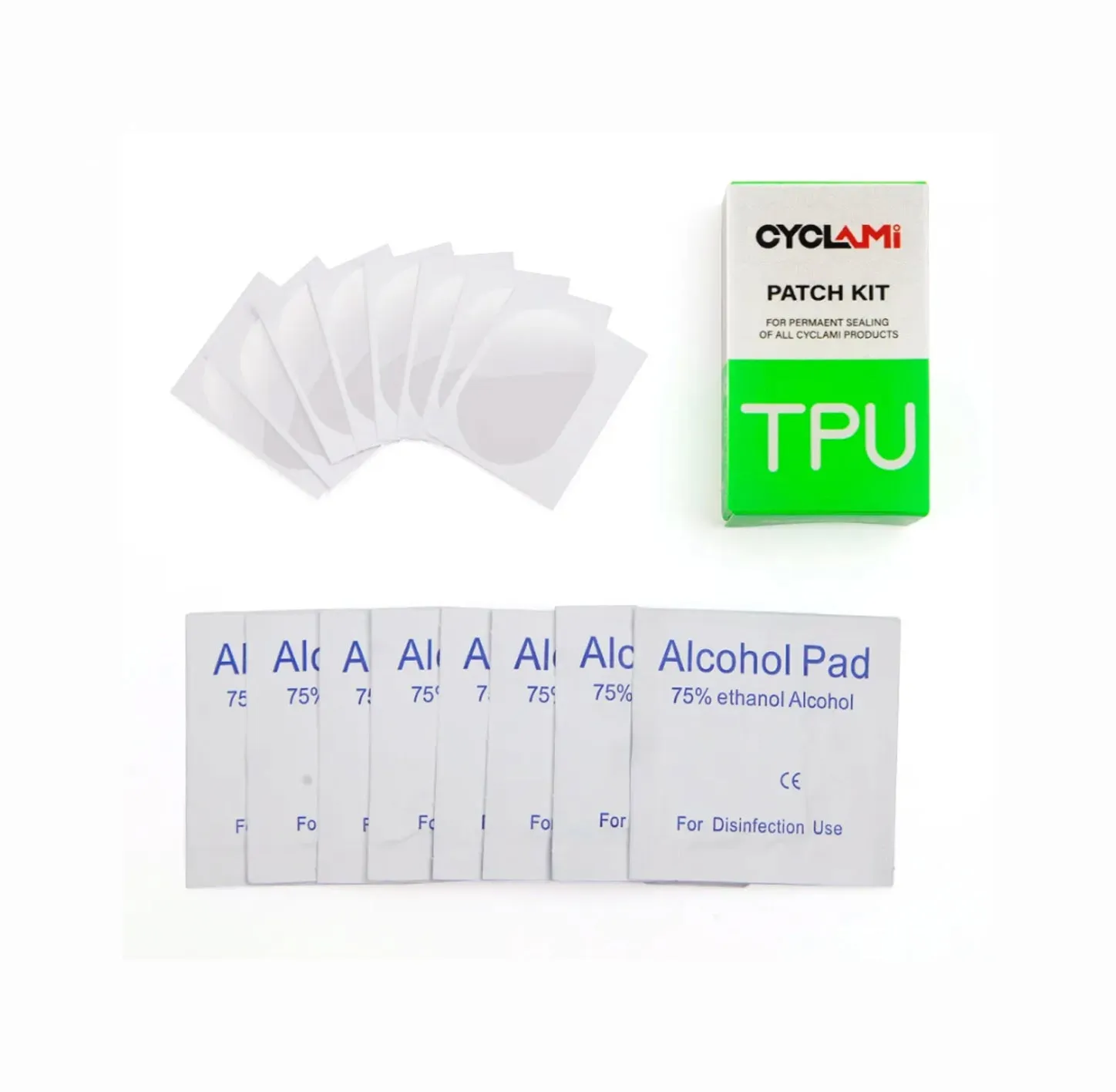 CYCLAMI Glueless TPU Repair Patch Kit