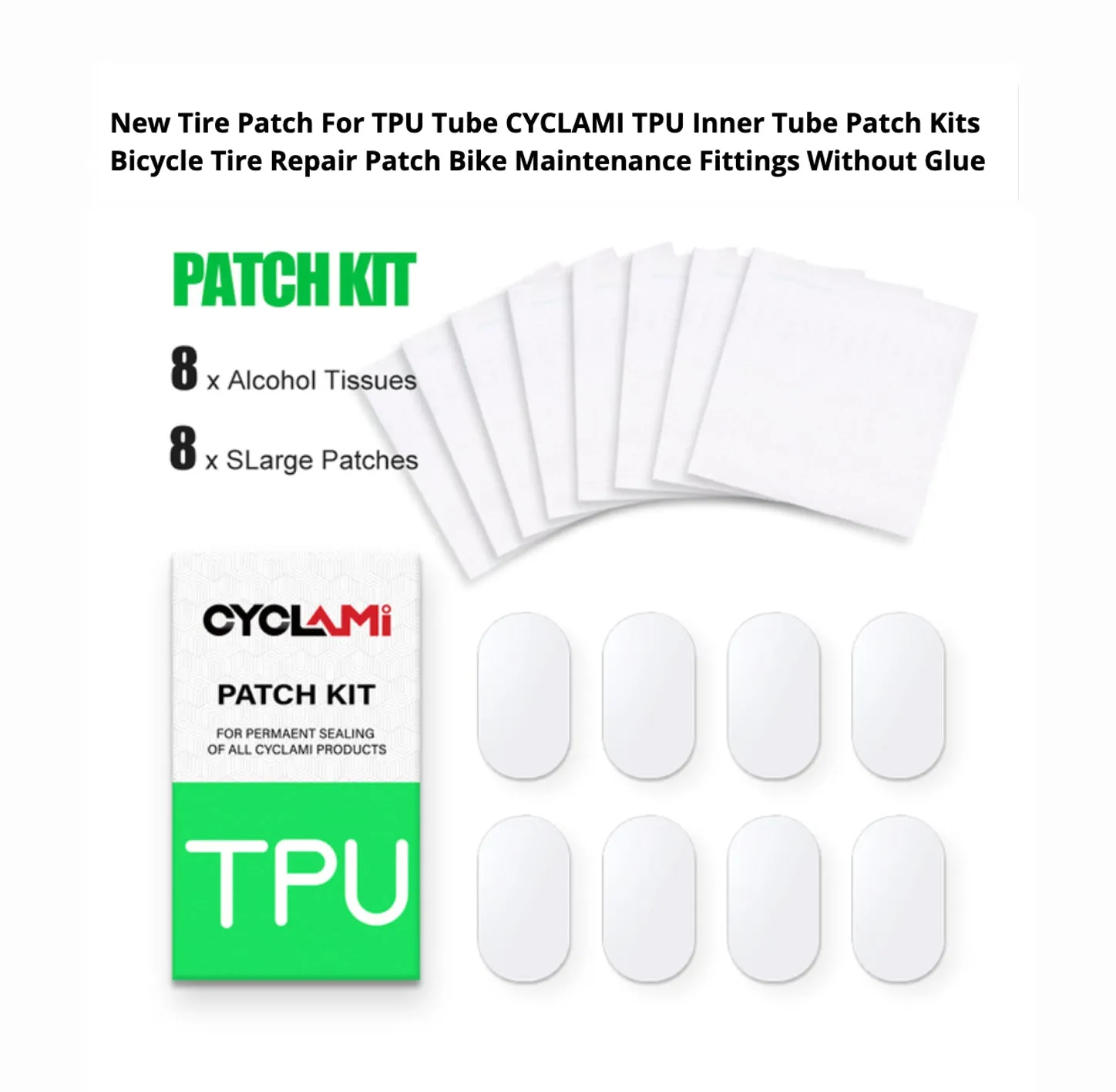 CYCLAMI Glueless TPU Repair Patch Kit