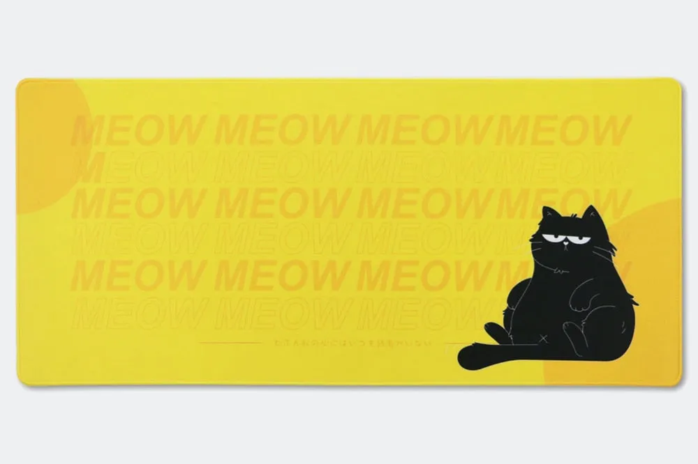 DCS Mechanical keyboard Mousepad Deskmat Cute XIAOYE CAT 900 400 5mm Stitched Edges /Rubber High quality soft touch Rubber