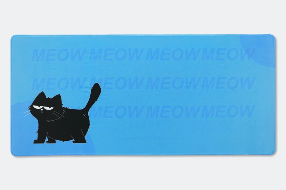 DCS Mechanical keyboard Mousepad Deskmat Cute XIAOYE CAT 900 400 5mm Stitched Edges /Rubber High quality soft touch Rubber