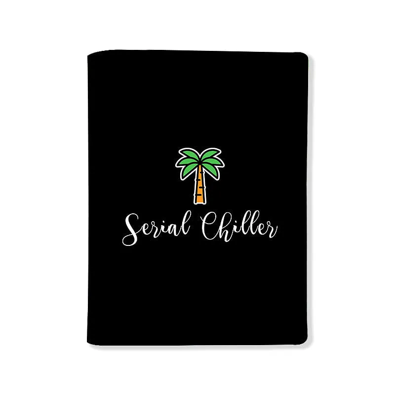 Designer Passport Cover - Serial Chiller Black