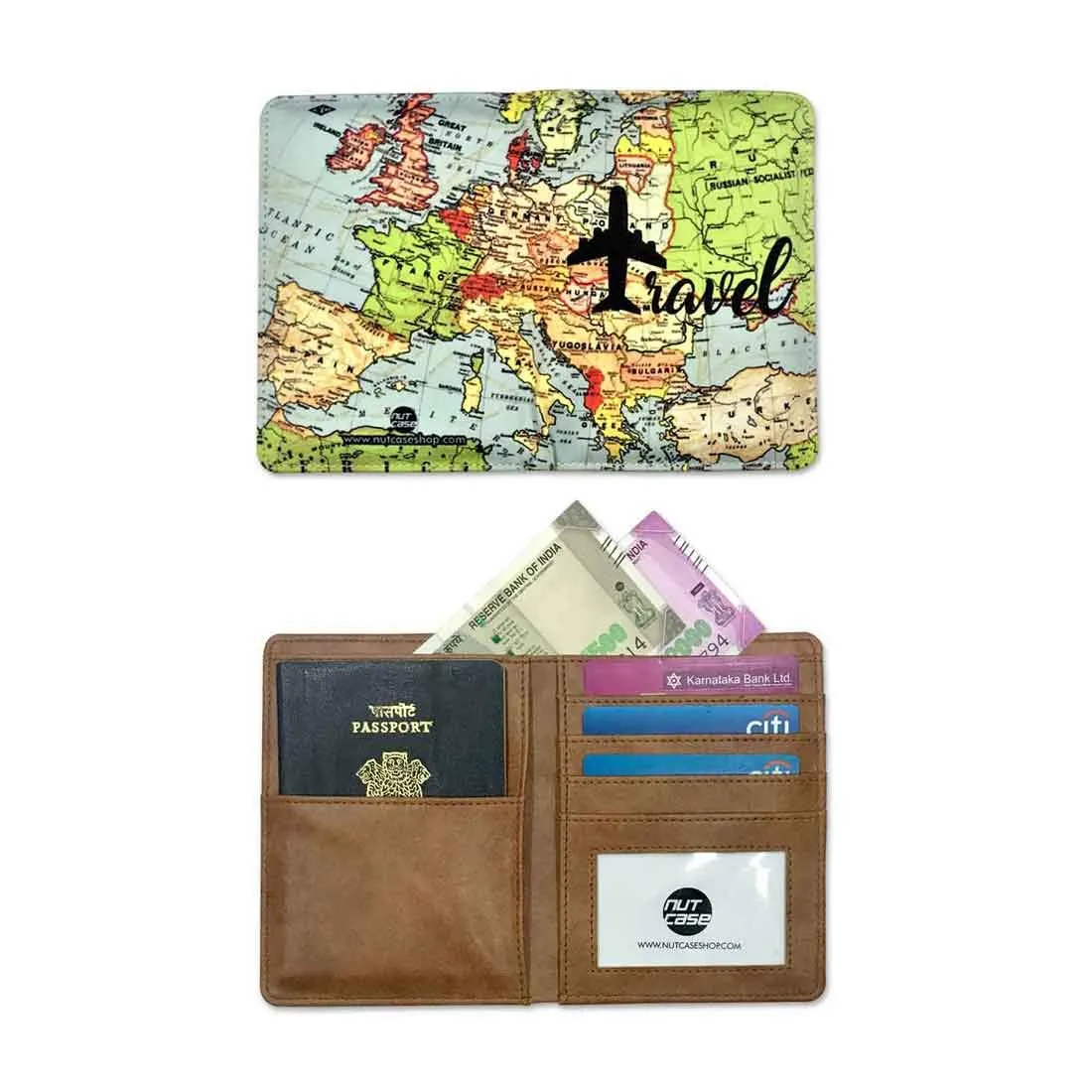 Designer Passport Holder Travel Wallet Organizer  - Travel