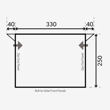 Dometic Rally Pro 330 Poled Porch Awning 2024