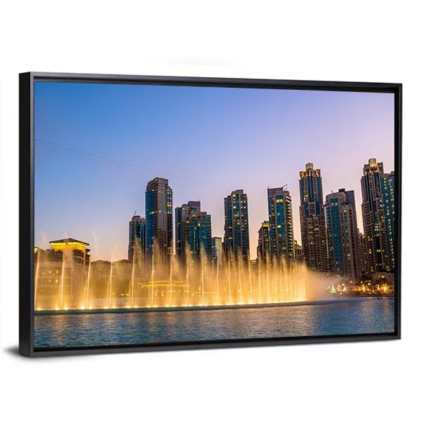 Dubai Fountain Canvas Wall Art