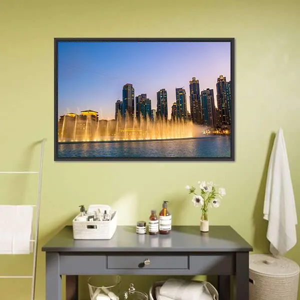 Dubai Fountain Canvas Wall Art