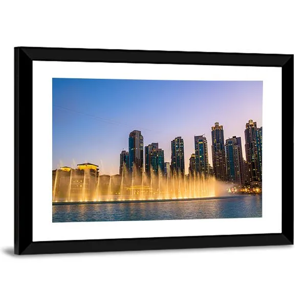 Dubai Fountain Canvas Wall Art