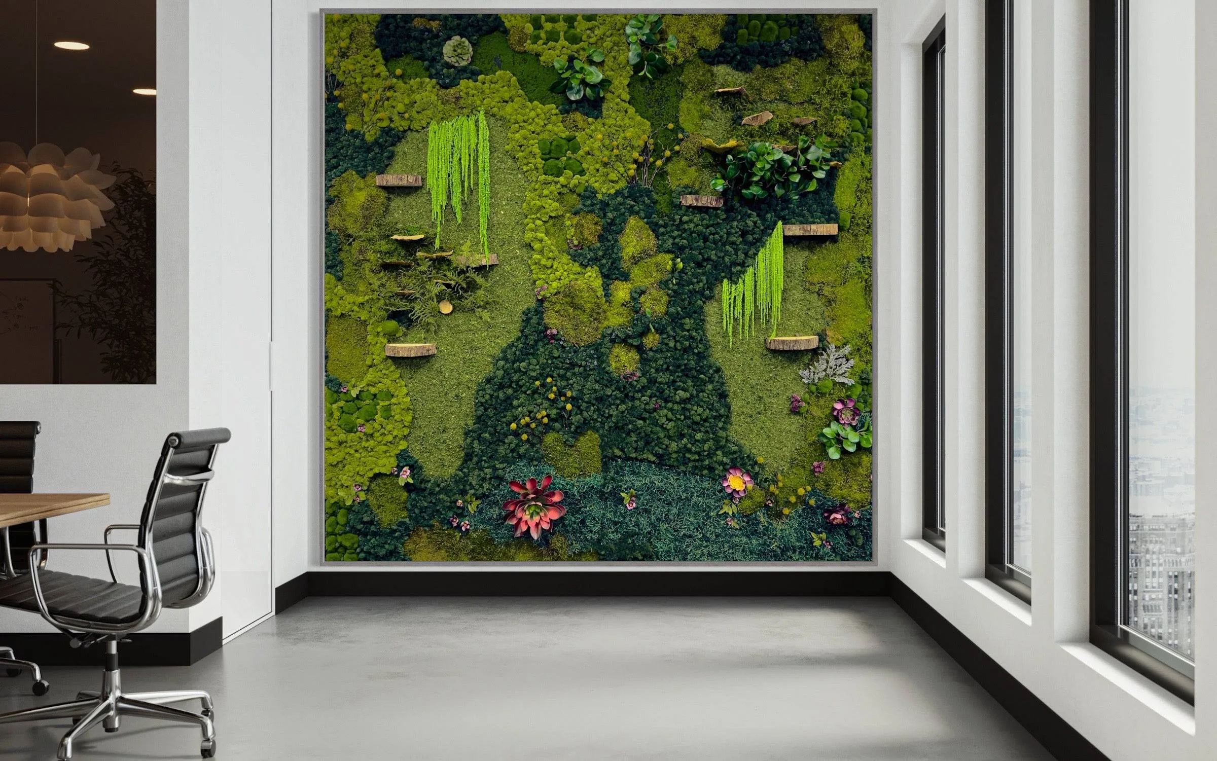 Ecosystem Moss Art Panels