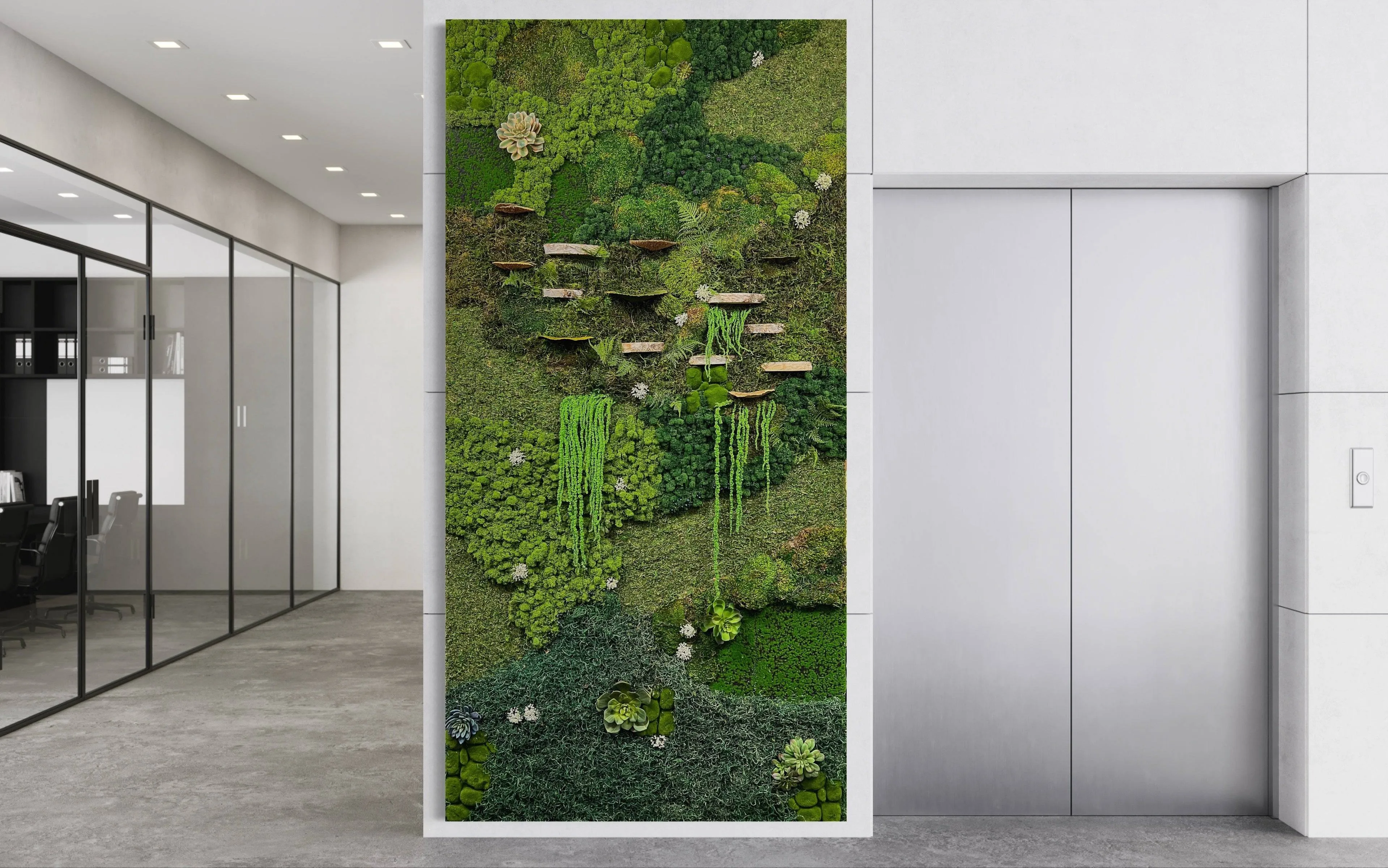 Ecosystem Moss Art Panels