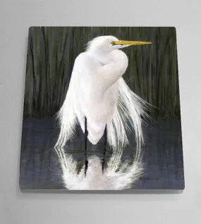 Egret Aluminum Wall Art