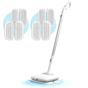 Electric Mop Cordless Vibrating with Water Spray with 8 Cleaning Pads