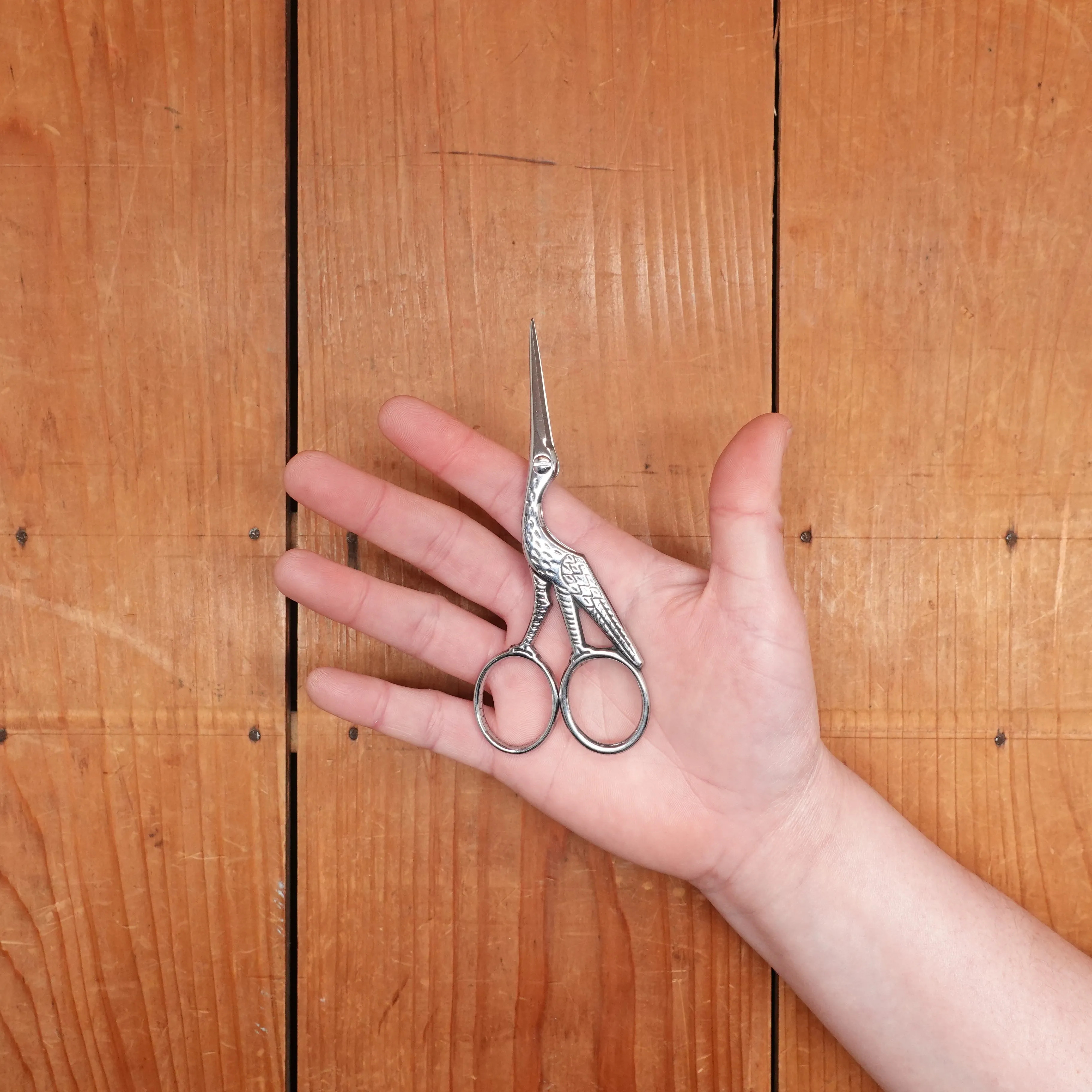 Ernest Wright Antique Stork Embroidery Scissors - Carbon Steel