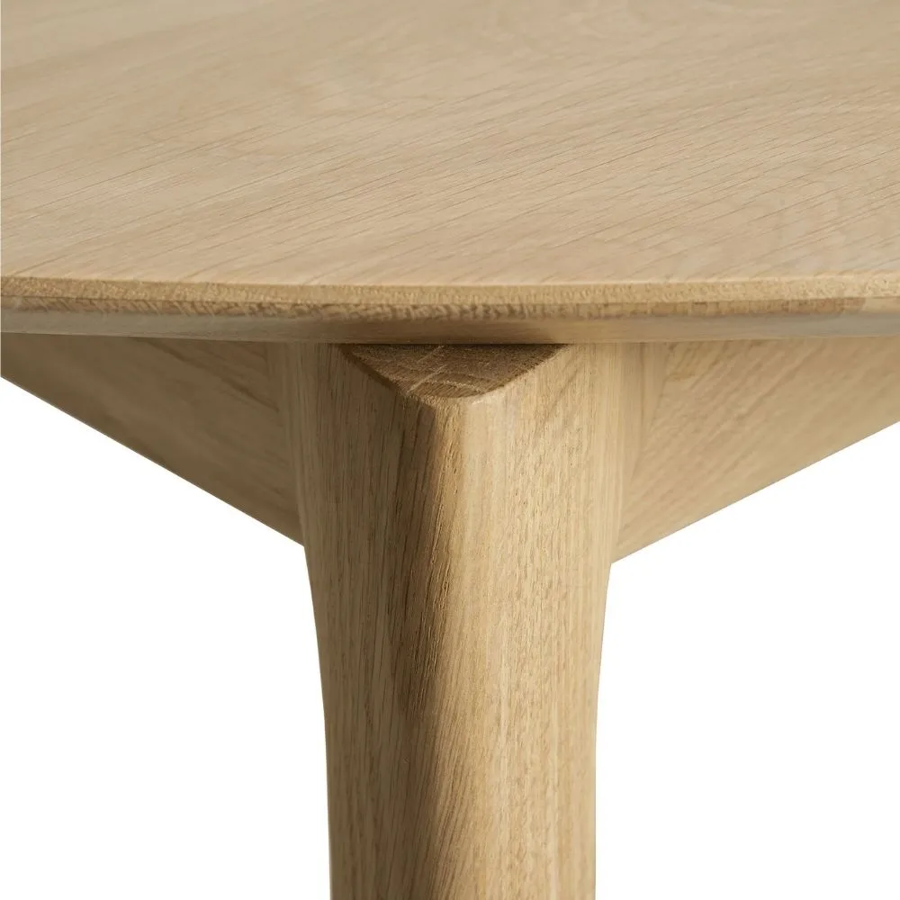 Ethnicraft Oak Bok Round Extendable Dining Table