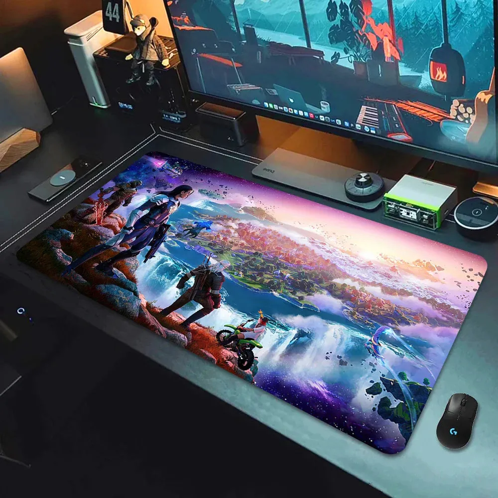 F-Fortnite Desk mat Gaming Mouse Pad Anime Mouse pad Xxl Computer Accessories Desk Mat Mats Gamer Mouse Office Offices Pc Desktop