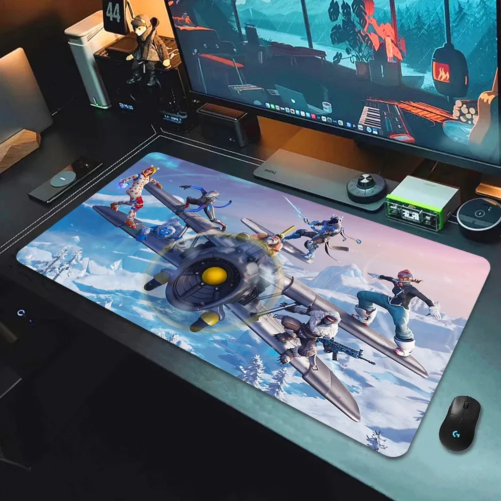 F-Fortnite Desk mat Gaming Mouse Pad Anime Mouse pad Xxl Computer Accessories Desk Mat Mats Gamer Mouse Office Offices Pc Desktop