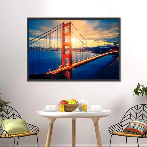 Famous Golden Gate Bridge Canvas Wall Art