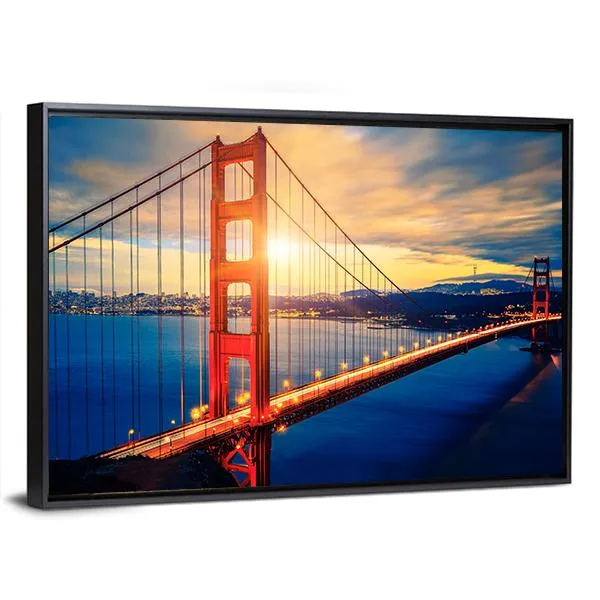 Famous Golden Gate Bridge Canvas Wall Art