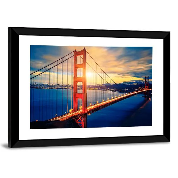 Famous Golden Gate Bridge Canvas Wall Art