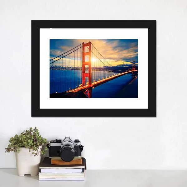 Famous Golden Gate Bridge Canvas Wall Art