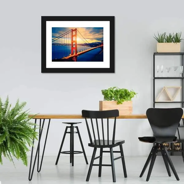 Famous Golden Gate Bridge Canvas Wall Art