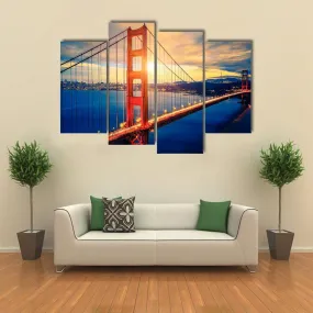 Famous Golden Gate Bridge Canvas Wall Art