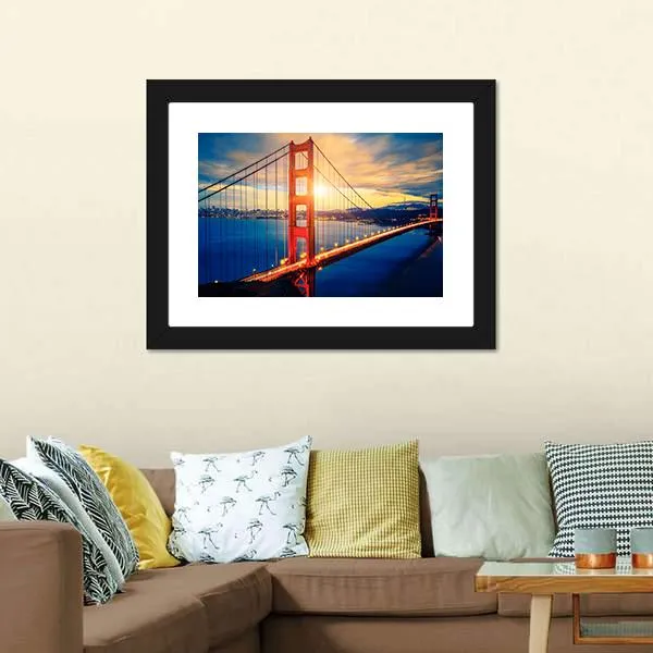 Famous Golden Gate Bridge Canvas Wall Art