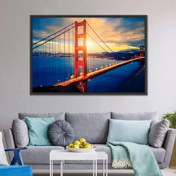 Famous Golden Gate Bridge Canvas Wall Art